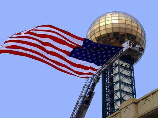 Picture of Knoxville Sunsphere from 1982 Worlds Fair