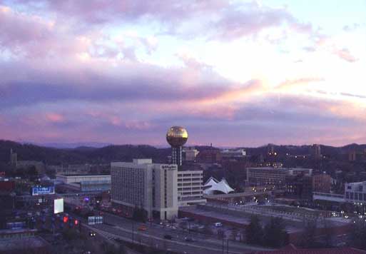 Picture from under the Henley Street Bridge in Knoxville, Tennessee